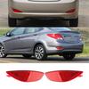 1 Pair Rear Left Right Bumper Reflector Tail Light Lamp Red Fit for Hyundai Accent Verna Solaris 2008-2011 2012 2013 2014 2015