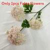 3 Rice Head Fruit Faux Plants Flocked Stems Wedding Decor Props Photography
