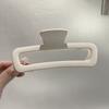 Frosted simple square shark clip back head Pan hair grab clip advanced sense hair accessories