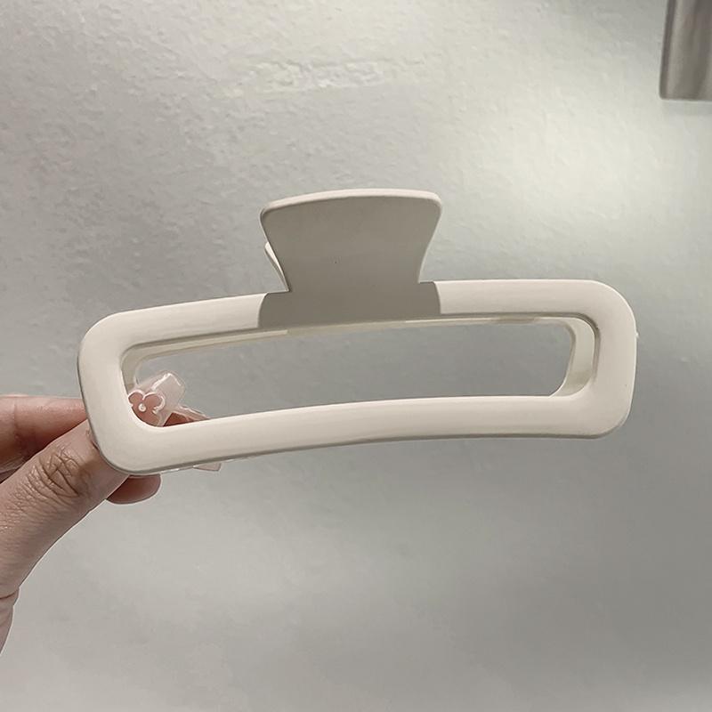 Frosted simple square shark clip back head Pan hair grab clip advanced sense hair accessories