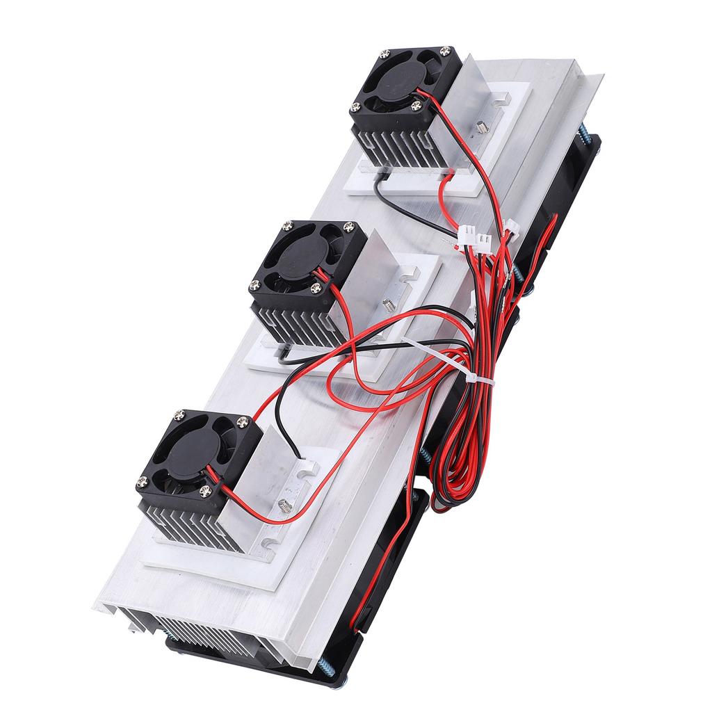 Semiconductor Cooling Machine Thermoelectric Peltier Refrigeration Cooling System Kit 3 Fans