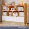 Freestanding Multi-Layer Bookshelf and Storage Cabinet for Bedroom