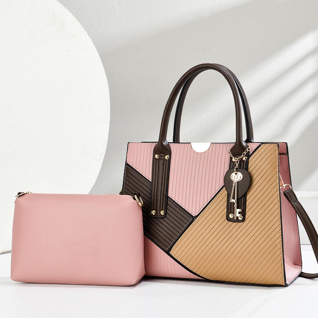 Pu Handbag With Metal Accents For Daily Office And Casual Wear