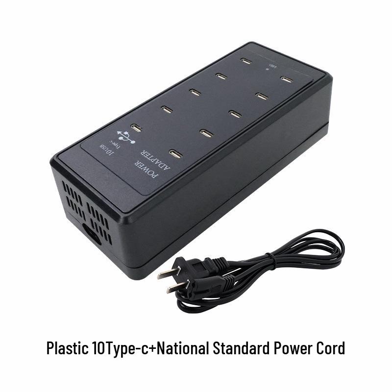 10-портовый USB-зарядный концентратор с Type-C и выходом 5V2A для мобильных устройств