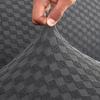 Velvet Jacquard Flower Grid Armless Sofa Cover Washable Elastic Slipcover Fitted Couch Bed Cover With Skirt