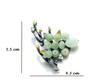 Natural Stone Flower Brooch Jewelry Large Brooches Metal Banquet Clothes Pins and Brooches Scarf Clip