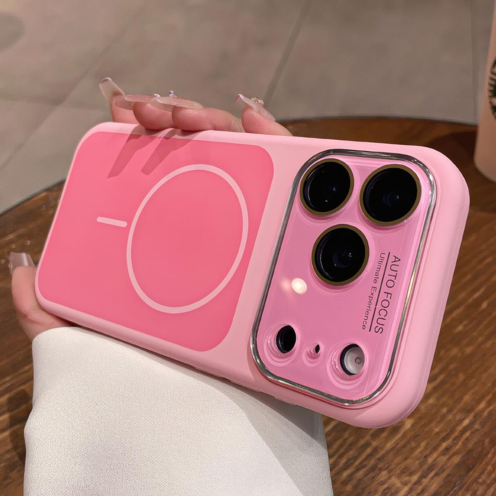 Matte for Magnetic Case for For Iphone 1 16 17 Pro Max 17Pro Wireless Charging Lens Film Shockproof Skin Feel Cover