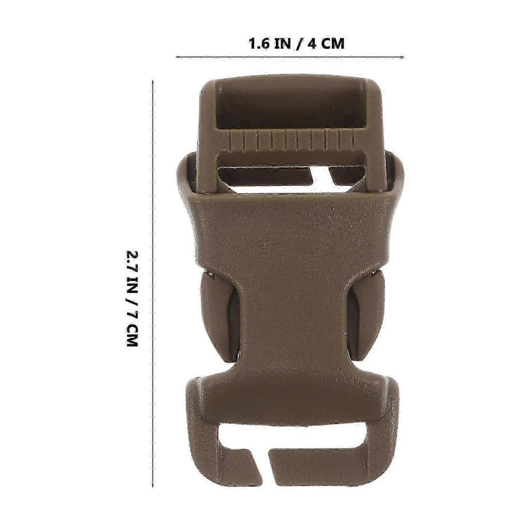 2026 Am besten!! Kunststoff-Rucksack Schnallen für den täglichen Gebrauch 6 Stück Vielseitig Khaki Multifunktionale Zubehörteile Leicht