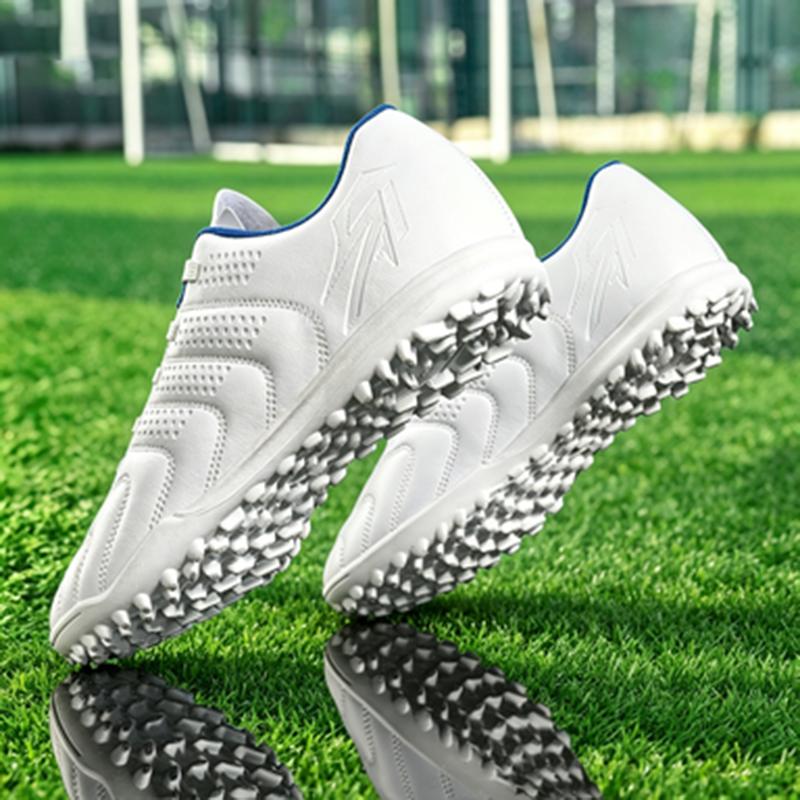 Men'S Tf Soccer Cleats Lightweight Pu Upper Non‑Slip Turf Sole Football Boots For Artificial Grass Training Matches