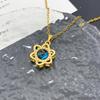 Necklace popular hot sale azure blue starry sky necklace accessories women's light luxury high sense hot sale planet versatile titanium steel necklace