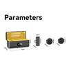 2 Pack Mini Mic with Magnetic Clip Wireless Microphone with Noise Cancellation Plug and Play Wireless Mic for Video Recording