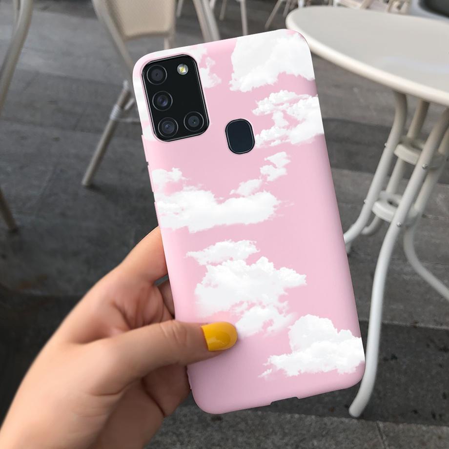 Sunflowers Daisy Shap-on Case For Samsung A21s Case Samsung Galaxy A21S A 21S A21 S A217F Cover Dustproof Silicone Bumper Coque