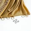 60Pcs Curtain Track Hooks S-Shaped Metal for Ceiling Mount Drapes Heavy Duty Slide Smooth Noise Reducing Home Decor