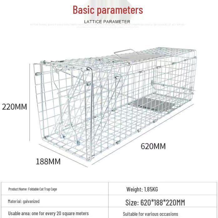 Automatic Cat Trap Cage - Humane and Stylish Rescue Solution