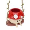 Mushroom Flower Pot Swing Face Planter Succulent Plant Pot Ornament for Wall Ceiling Shelf