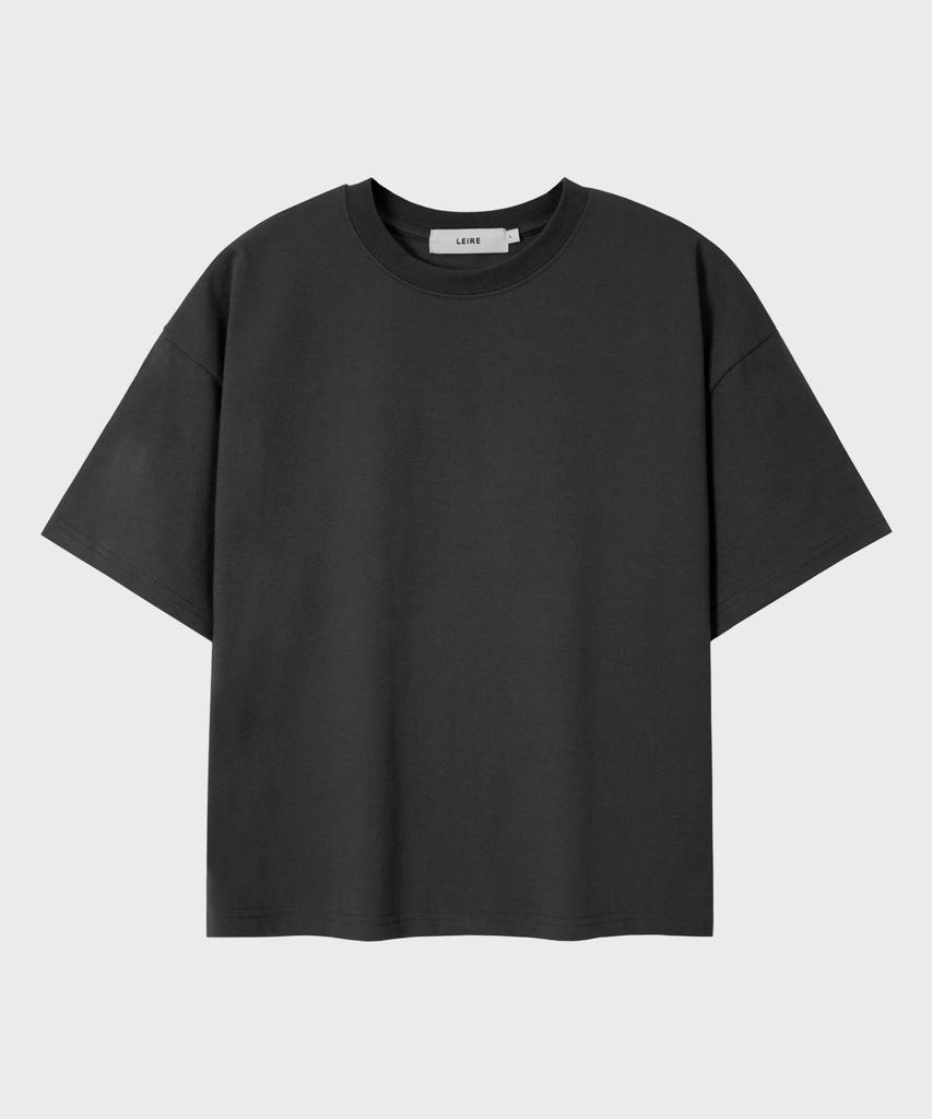 LEIRE Essential Crop T-Shirt [Charcoal]