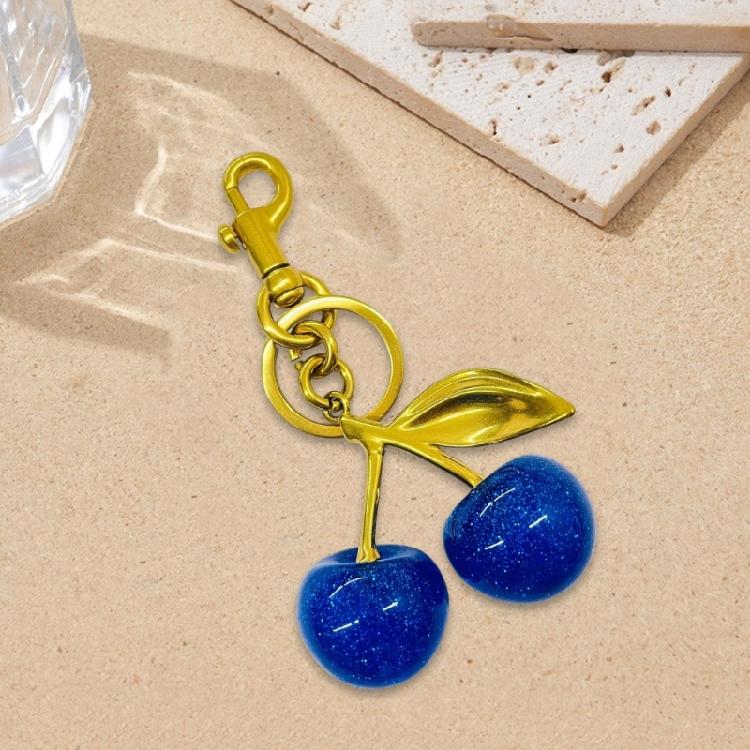 Unique Cherry Keychain Crafted Fashion Pendant Cherry Key Pendant Metal Texture Present for Girls Woman Fashion Lover