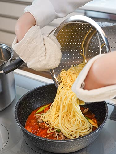 Wahei freiz Pasta Pot, 22cm, Stainless Steel, Gas/IH Compatible, Thick Bottom, with Lid, Roser, RB-2319