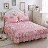 Floral Style Bed Skirt Women/Girls Room Bedspread Skirt Style Bedsheet Falda De Cama Home Bed Cover  (Pillowcase Need Order)