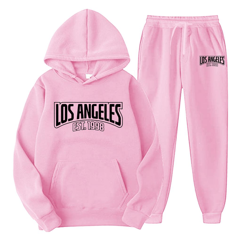 New cross-border foreign trade pullover men's and women's same sports sweater set fashion sweater sweatpants fleece hoodie set