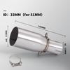 Motorcycle Modification Exhaust Pipe Exhaust Middle Section 28 30 32 35 mm Adapter 51mm Exhaust Section non-destructive Install
