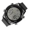 Digital Chronograph Watch WR50M Waterproof Luminous Large Screen Outdoor Sports Watch for Men Black