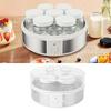 Electric Yogurt Maker 20W ABS Glass Multifunctional Portable Homemade Greek Yogurt Machine with 7 Cups for Jams Puddings