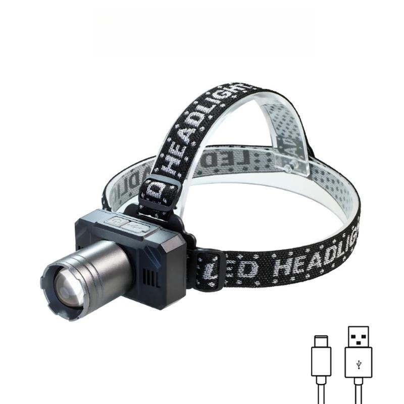 

1 шт. Фара, светодиодная фара и сверхяркий налобный фонарь, сверхлегкий налобный фонарь для кемпинга, рыбалки 1500LM