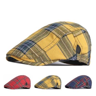 Весна-літо Тонка дихаюча кепка Чоловічий британський вінтажний берет Жіночий плед Гетсбі Художники Капелюхи Плющ Flat Hat Gorro Hombre Boina