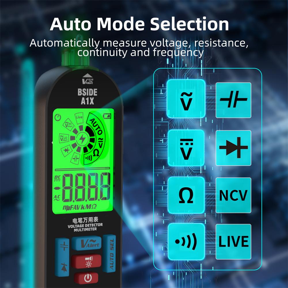 A1X Mini Multimeter LCD Digital Tester Voltage Detector DC/AC Voltage Resistance