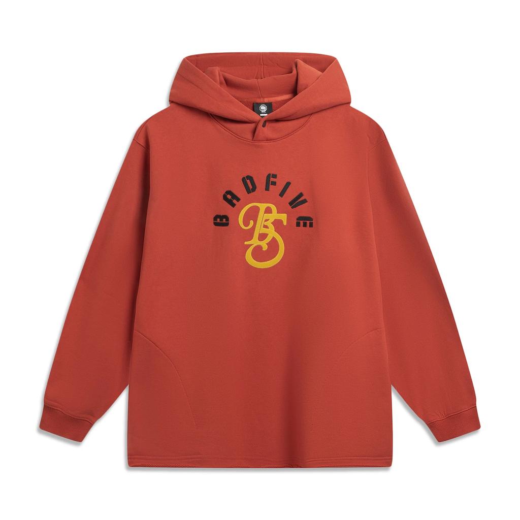 Li Ning Basketball Series Hooded Casual Pullover Letter Loose Sweatshirt Men sweatshirt AWDV863-5