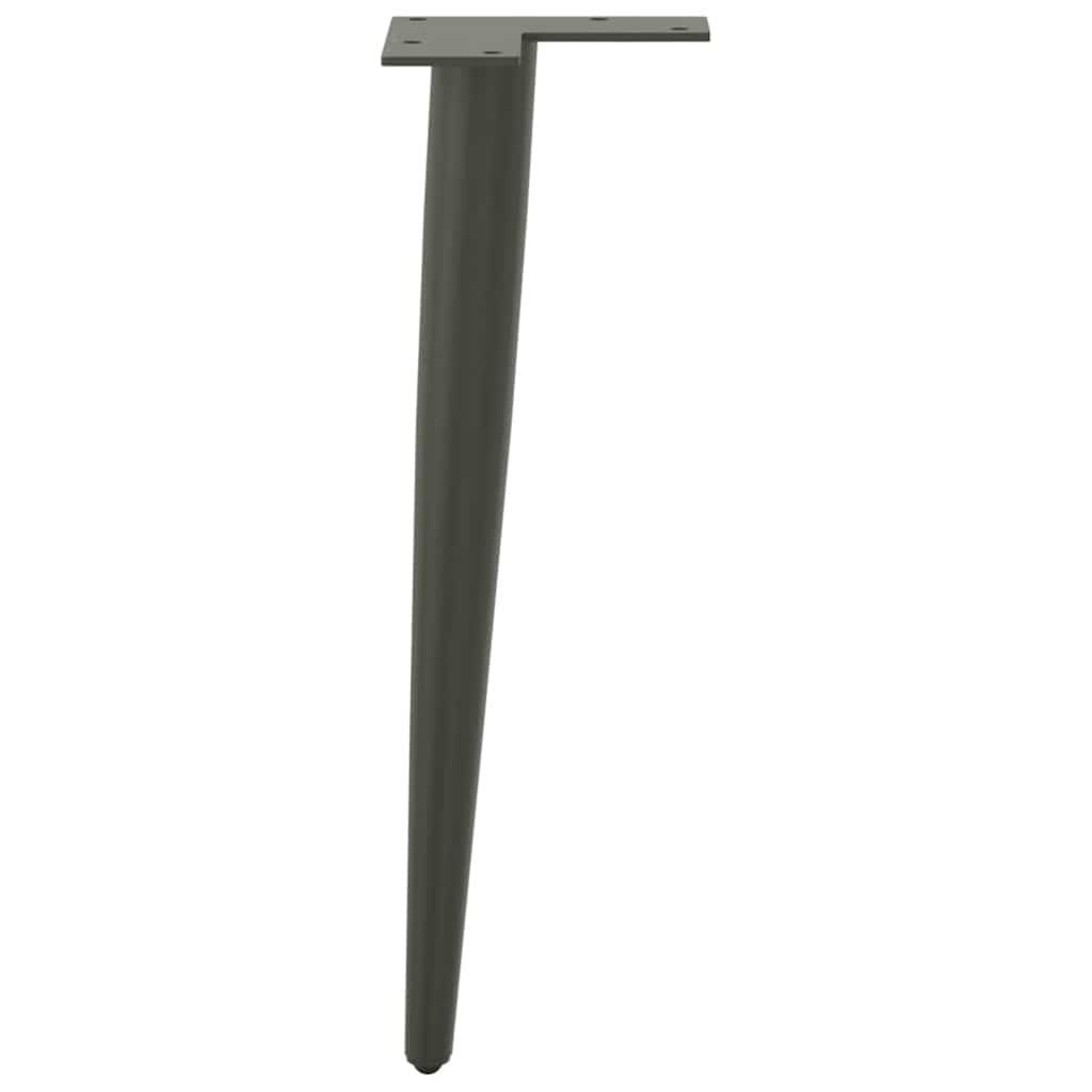 Vidaxl Coffee Table Legs, 4 Pcs, Anthracite, 42-43 Cm, Steel