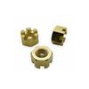M6-M16 Brass Slotted Nut Standard Fine Tooth Copper Slotted Castle Fastener Nut