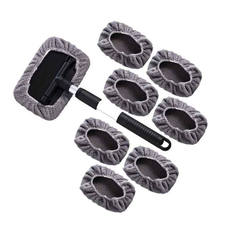 Fiber Plastic Car Glass Scraper Compact Design Easy Storage Space Saving Nonslip Handle For Taxi Drivers And Long Trip