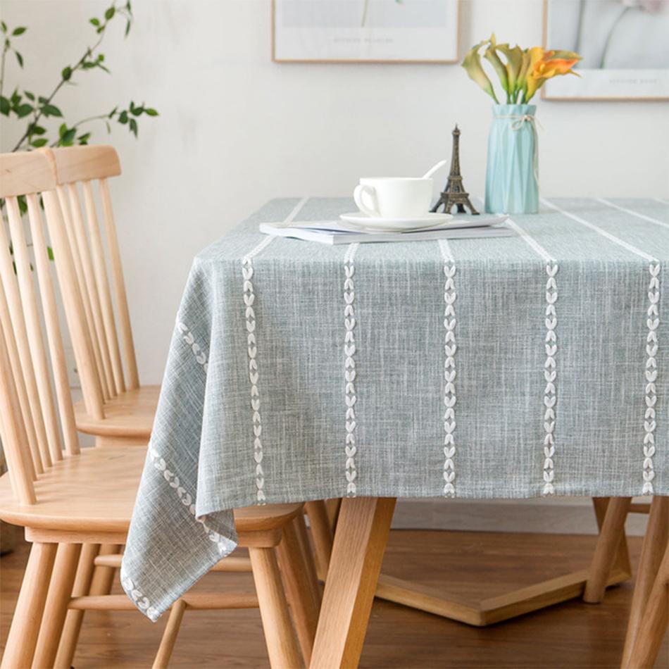 Three-dimensional Jacquard Tablecloth, Rectangle Dust-Proof Table Cover for Kitchen Dining,Party, Holiday Tabletop Decoration