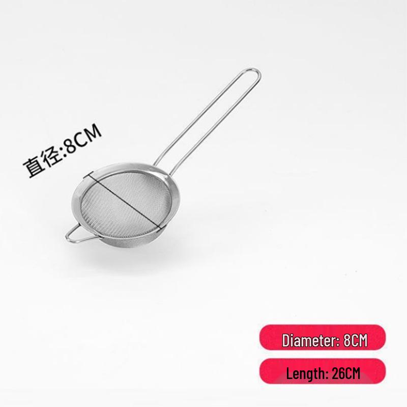 Wide-Edge 201 Stainless Steel Twill Oil-Pattern Kitchen Oil Skimmer & Filter Mesh Strainer for Soy Milk and Flour