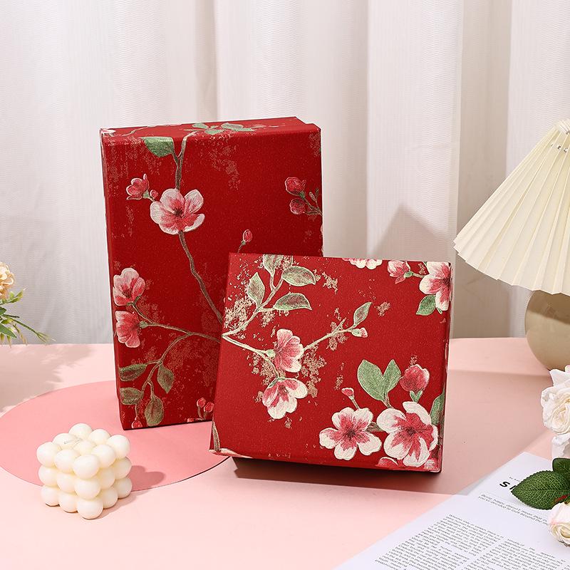 Qixi Festival Zijden Sjaal Cadeaubox – Elegante Verpakking voor Souvenir en Cadeau