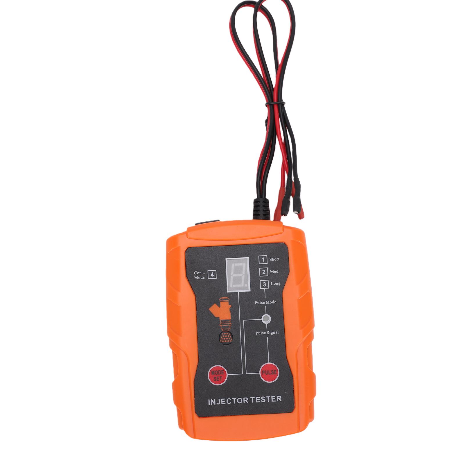 Automotive Fuel Injector Tester Cleaning Tool Kit 2 in 1 Function 8 Adapters and 8 Pulse Modes   Tool 4 Wire Dual Channel for 2 Injectors