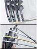 Korean Style TR90 Polygon Eyeglasses - Large Gold Transparent Full Frame for Nearsightedness