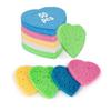 Heart-shaped Compressed Facial Cleansing Sponges - 50 Pack for Deep Exfoliation & Makeup Removal, Portable & Expanding with Water