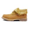 Botas de Tornozelo Casuais de Trabalho Duas Formas Roll Top Botas Outdoor Mulher Trigo A28AT
