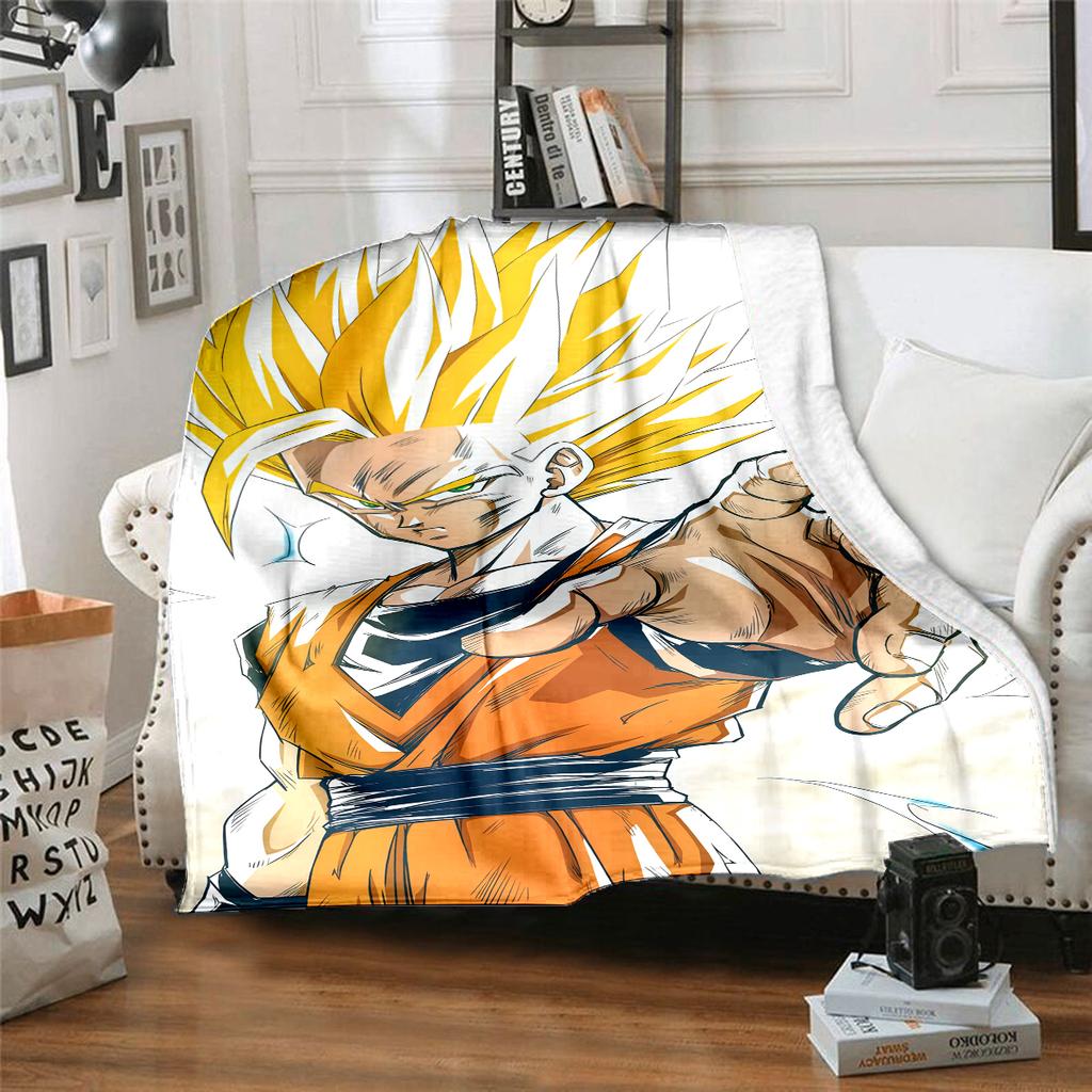 1 Stück Vegito Aufdruck Flanelldecke, Hohe Qualität für alle Jahreszeiten, Heimdekoration, Wärme und Komfort, Perfekt für Weihnachtsgeschenke