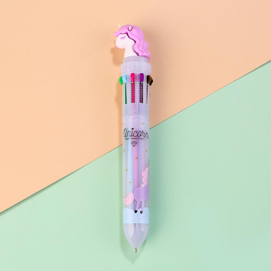 Creative Cartoon Multi-Color Ballpoint Pen for Students and Journals
