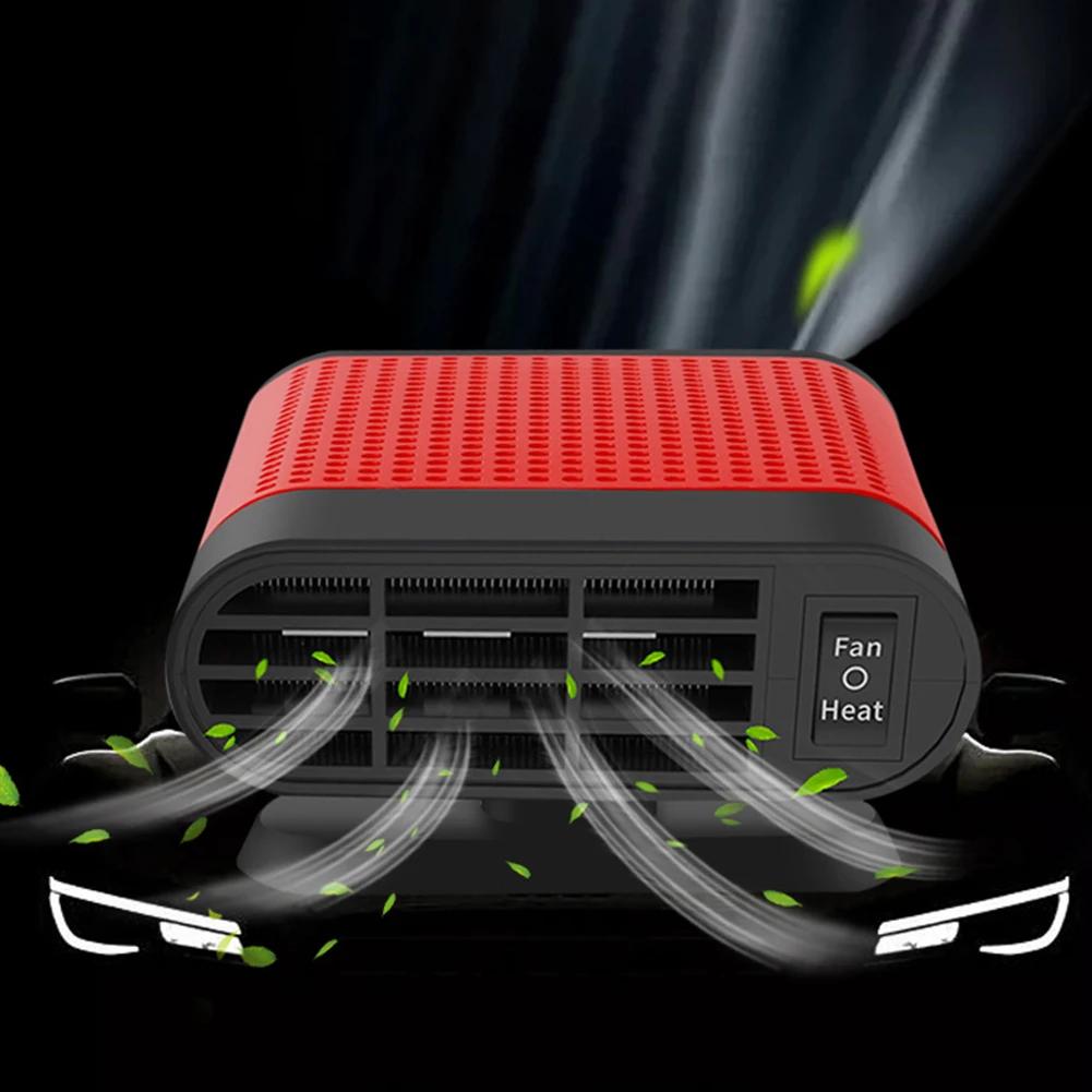 Tragbarer Auto-Heizlüfter 12V/24V Schnellheizung für Fenster und Windschutzscheibe, Entfeuchtung und Enteisung, elektrischer Heizlüfter für Autos, Antibeschlagheizung