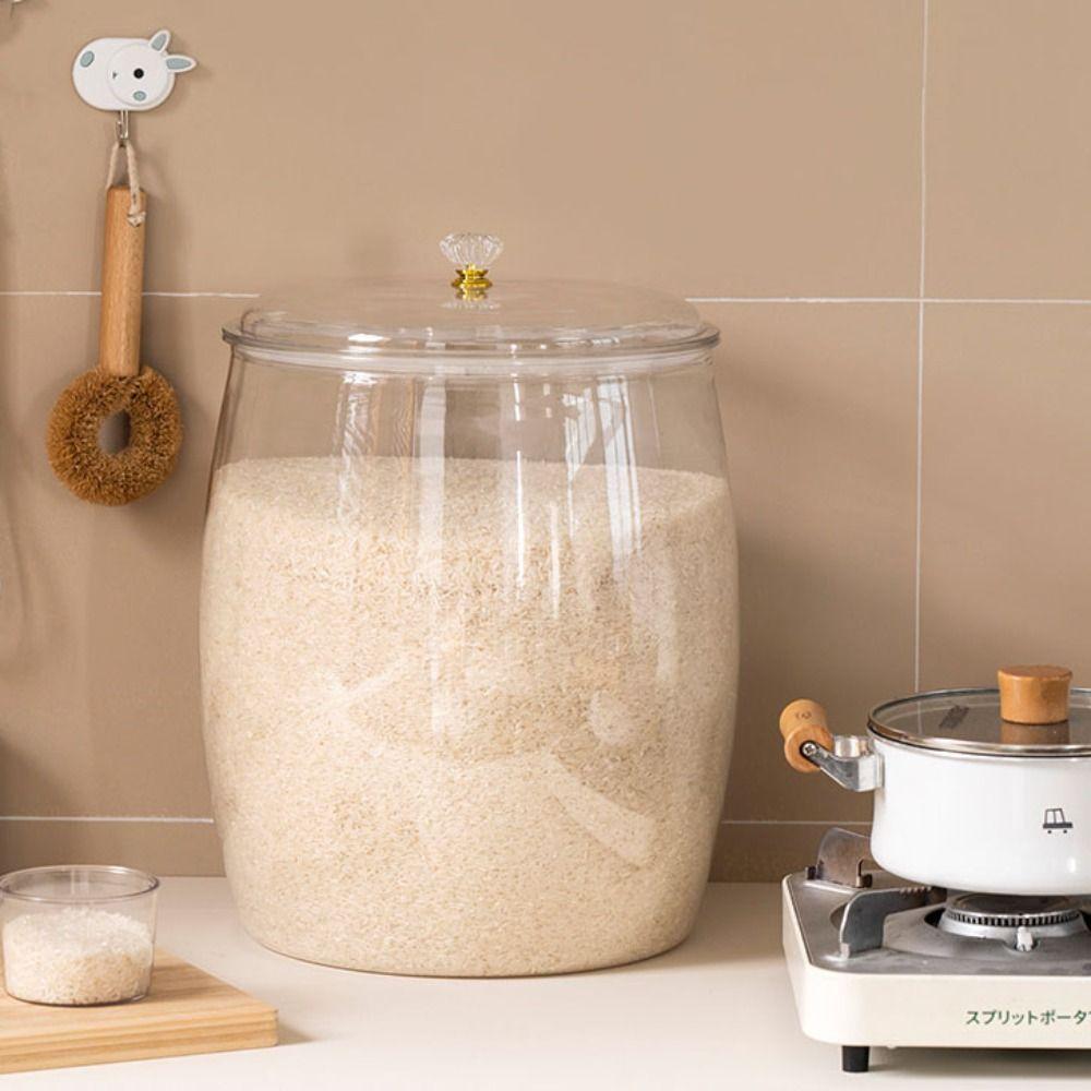 with Lid Cereals Storage Jar Transparent Candy Jar Food Container Grains Storage Box  Nuts