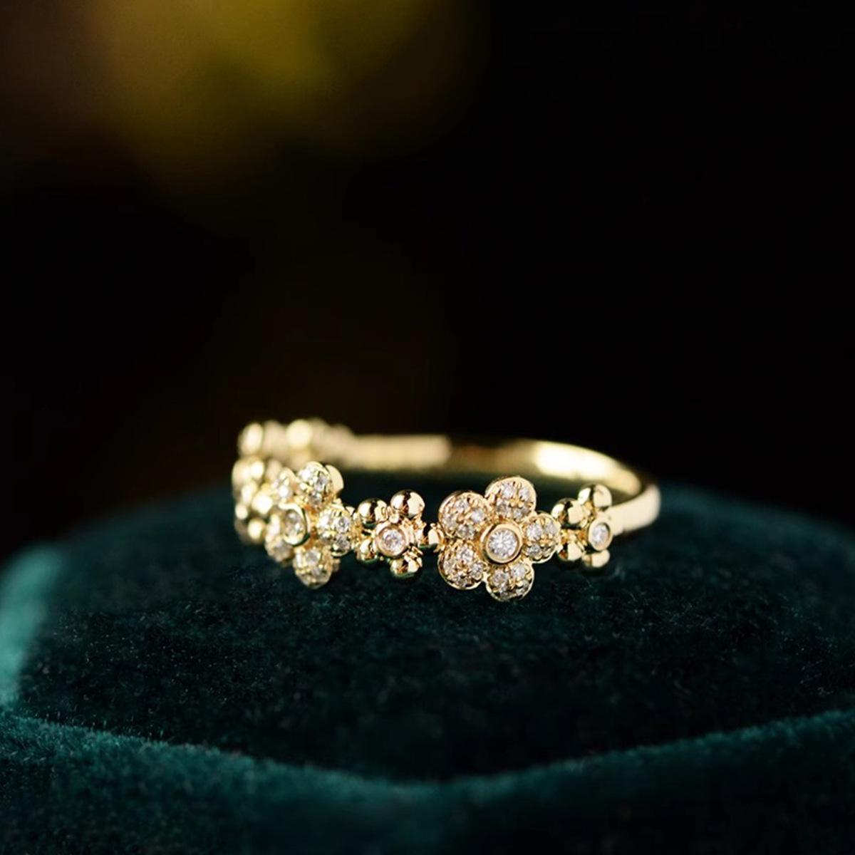 

Кольцо с цветком из серебра s925 Red Elk для женщин: Элегантный, Легкая роскошь, Универсальный, Милый, На каждый день, Изысканный дизайн, Кольцо на мизинец. US Size 9