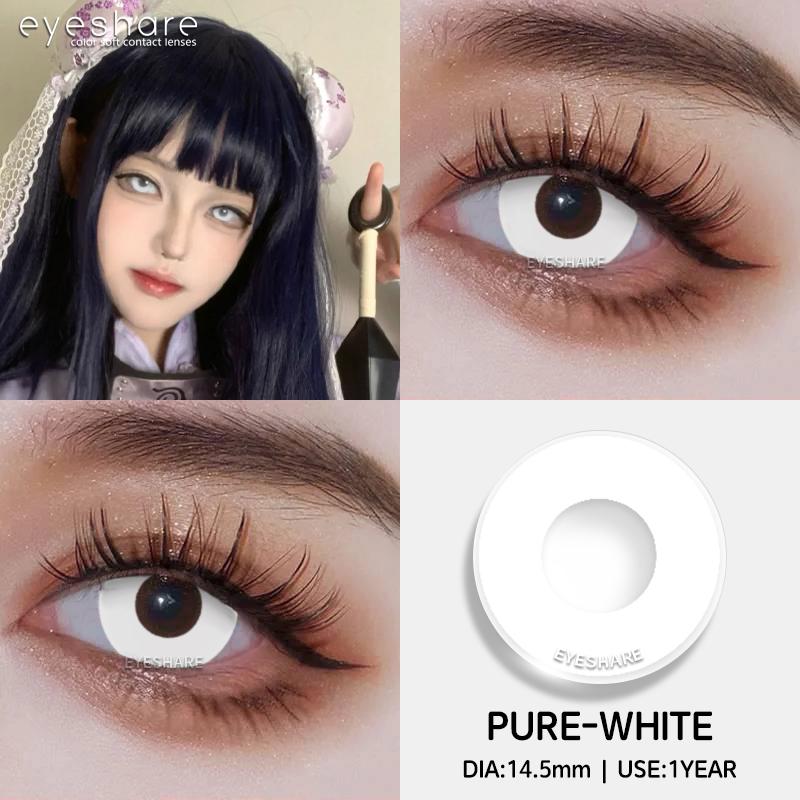 Eyeshare 1 Pair Cosplay Contact Lenses for Eyes Colorful Yellow Anime Lenses for Cosplay Halloween Cosmetics Pupils