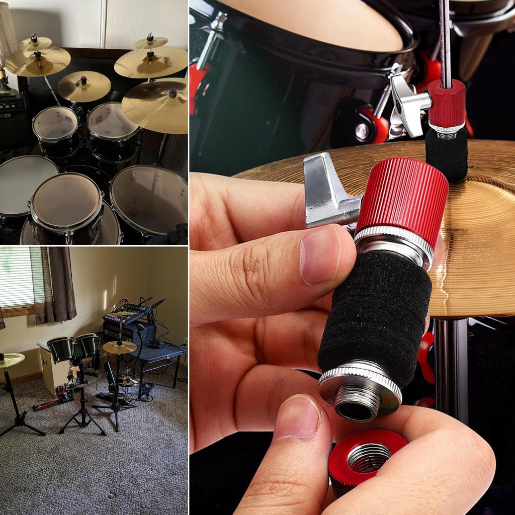 13Pcs Replacement Drums Felt Set Drum Stand Felt Include Wing Nuts & Washers & Cymbal Sleeve Percussion Part Enduring