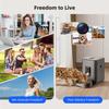 2L Automatic Pet Feeder Cat Smart Pet Feeder Wi-Fi & Camera Controlled feeder Dog & Cat Food Dispenser Remote App (No 5V 2A plug