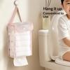 Waterproof And Breathable Tissue Box Wall-Mounted Tissue Bag Portable Tissue Storage Box For Home